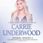 Carrie Underwood Instagram - #Repost @profootballhof ・・・ NEWS: The @hof_village on Wednesday unveiled the headline act for the highly anticipated 2024 Concert for Legends, which will take place during Enshrinement Week this summer.   It’ll be @carrieunderwood!