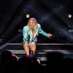 Carrie Underwood Instagram - Thanks for hanging with us on a soggy #Michigan night, Mt. Pleasant!!! ☔️☔️☔️ You all were so sweet to us at the @soaringeaglecasino ❤️ We’ll see you next time! #SoggyFunGuys #TwoSteppinEd #HowsMyHair 📸: @jeffjohnsonimages