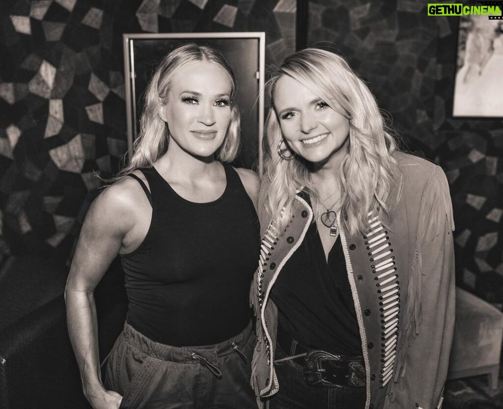 Carrie Underwood Instagram - We’ve both been at this thing for a while now…Seen a lot. Done a lot. Sang a lot. Through it all, it’s nice to know you’ve got great people in your corner! Thanks for coming to the show last night, Miranda! Cheers to Vegas and cheers to us for all we’ve accomplished and to whatever comes next! ❤
