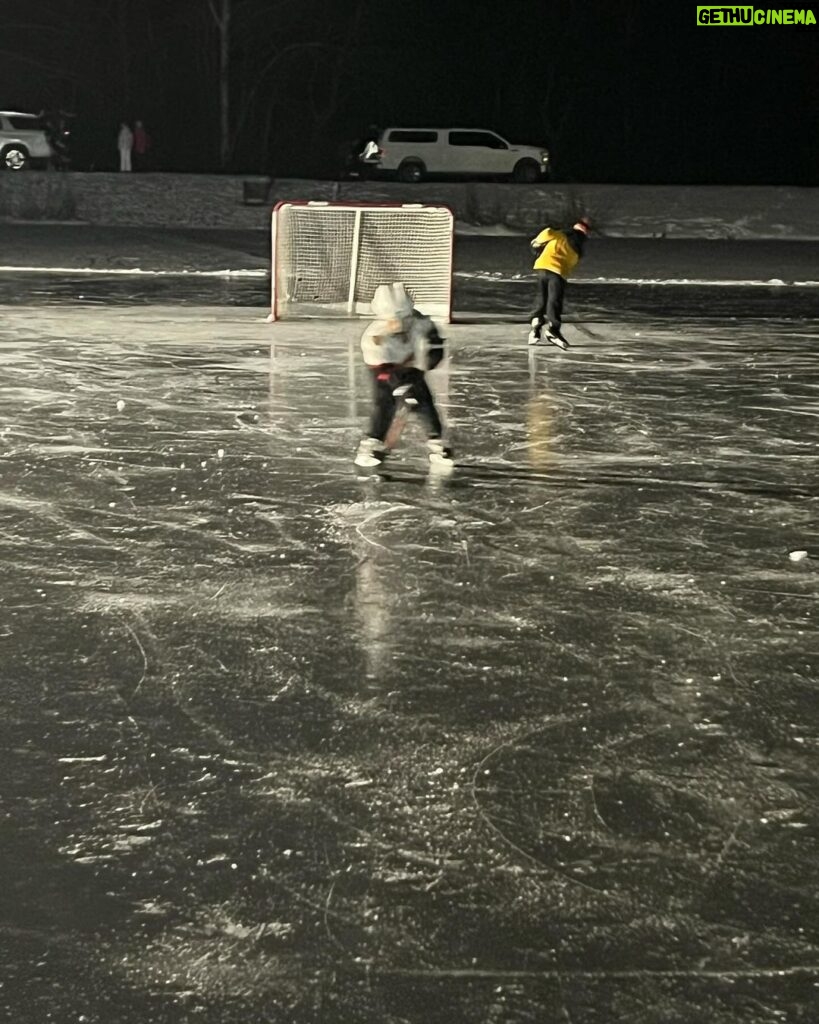 Carrie Underwood Instagram - A special birthday for a special 5 year old!!! Our pond was frozen over in perfect condition for a night skate! What a treat!!! Happy birthday, Jake! I know you wouldn’t have wanted it any other way! #blessed #hockey #12 #HappyBirthday #DudePerfect