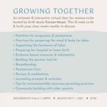 Carson Meyer Instagram - The last virtual Prenatal Growing Together Circle of 2021 starts September 1st ✨ Join me and a group of mamas-to-be for a 12 week birth preparation course that explores healthy pregnancy , postpartum care and everything in between. This circle is a wonderful way to connect with new parents and build a loving community of support ✨ Photo of beautiful friend @kat.villain & Plum