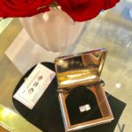 Casey Patterson Instagram - One of the most thoughtful gifts I’ve ever been given 💋 Custom “Infinite Negroni” English Sterling Cocktail Box and Dice from #harrysbar in London. Roll the dice and the numbers bring up infinite possibilities of Negroni recipes, all crafted at Harry’s, one of my London favorites. Thank you sweet Dante! 🇬🇧💋p.s Happy Birthday!! 🎂