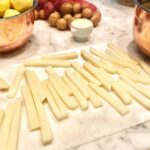 Casey Patterson Instagram - Resolving to cook more... Pomme Frites with Fresh Garlic Mayonnaise and Sea Salt ~ New Years Potatoes, Duck Fat Roasted, Creme Fraiche, Chives and Caviar #cleanse #2019