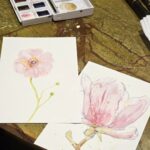 Catriona Gray Instagram - I've been sick for the past few days and it's been raining so I've been escaping to springtime through water colour 🌸