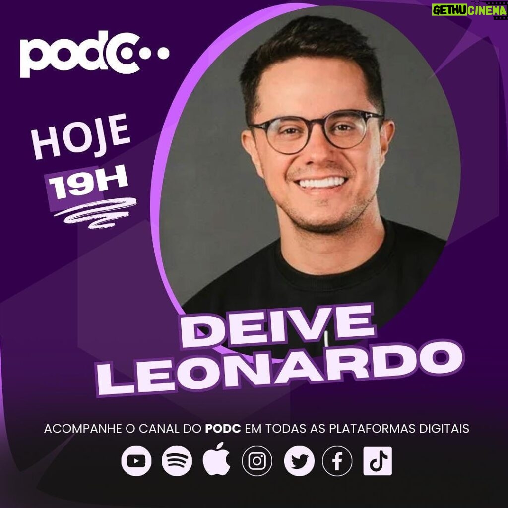 Celso Portiolli Instagram - É hoje! @deiveleonardo às 19h no PodC! Se inscreva no canal para não perder! Link na bio.