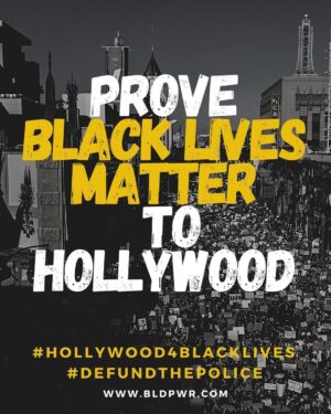 Chadwick Boseman Instagram - Read our letter and full list of demands at www.BLDPWR.com. 
#Hollywood4BlackLives
#DefundThePolice