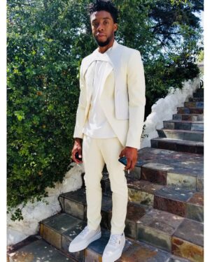 Chadwick Boseman Instagram - 🙏🏾 @virgilabloh and @louisvuitton #ESPYS