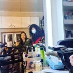 Chantal Thuy Instagram - Le look « fatiguée contrôlée » avec Dominique @hasbine @ru_casting #rufilm