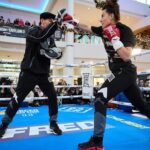 Chantelle Cameron Instagram - Media workout 🥊 @matchroomboxing @daznboxing Dublin, Ireland
