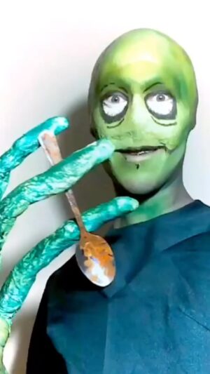 Charity Kase Instagram - I like when the red water comes out 🥄 🥗 
#saladfingers #rustyspoons