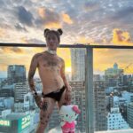 Charity Kase Instagram – Rooftop pool party in Tokyo ☀️ 

#tokyofashion #travelling #hellokitty Tokyo, Japan