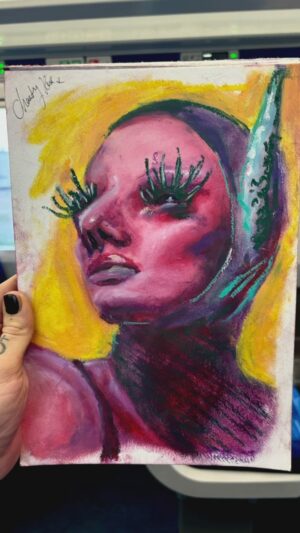Charity Kase Instagram - @crystal.will.see.you.now 

had a fabulous time drawing the absolute icon that is Crystal today. This Queen has been an inspiration to me for years. Her attitude her aesthetic and her all-round talent has inspired me to push myself further. 

Props to you Crystal, you’re amazing congratulations on your legacy and everything you stand for. Sending you all my love and admiration ❤️
Your fellow East Landan Nightmare  x 
#dailydrag #dragmonster #crystalwillseeyounow