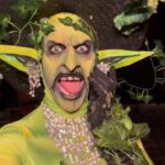 Charity Kase Instagram – Day 7 #366daysofdrag 

Do ya fancy a dip in the swamp? 

@grimasofficial tooth paint, liquid latex
@mehronuk creme blend sticks
@colourpopcosmetics supershock shadows 

#dragmonster #witch #dragraceuk London, United Kingdom