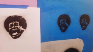 Charles Bradley Instagram - In honor of last week’s #BlackVelvet release, @daptonerecords are offering a downloadable stencil that can be used to spray paint the Screaming Eagle of Soul’s face on your surface of choice.

Visit dapt.one/stencil for instructions and a link to save the PDF. Share photos of your art using #CharlesBradleyForever.
Please be respectful of public property when placing your stencils!

#screamingeagleofsoul #charlesbradley