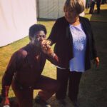 Charles Bradley Instagram - #tbt to 💋s with @mavisstaples in Australia.