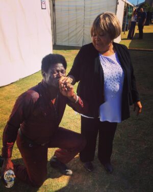 Charles Bradley Instagram - #tbt to 💋s with @mavisstaples in Australia.