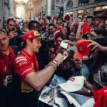 Charles Leclerc Instagram - Monza e speciale grazie a voi. Grazie a tutti di essere venuti a Milano oggi, siete i migliori ❤️