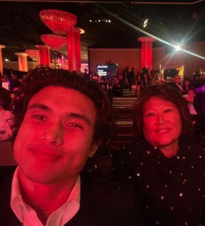 Charles Melton Instagram - unforgettable night with umma