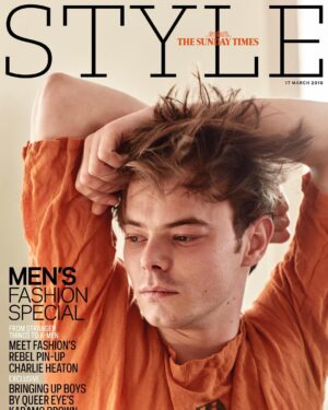 Charlie Heaton Instagram - Sunday Times Style Issue @theststyle Photographer @danielrieraofficial styling @darcybacklar Story @scarlettroserussell  Wearing @vitelli_official