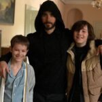Charlie Shotwell Instagram - Me and the two Jareds! Morbius is finally in theaters today after a long time. I play young Morbius, see if you can recognize me! #morbius #jaredleto