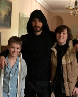 Charlie Shotwell Instagram - Me and the two Jareds! Morbius is finally in theaters today after a long time. I play young Morbius, see if you can recognize me! #morbius #jaredleto
