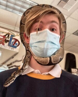 Charlie Shotwell Instagram - Meet my new friend Reggie 🐍