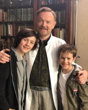 Charlie Shotwell Instagram - Me and the two Jareds! Morbius is finally in theaters today after a long time. I play young Morbius, see if you can recognize me! #morbius #jaredleto