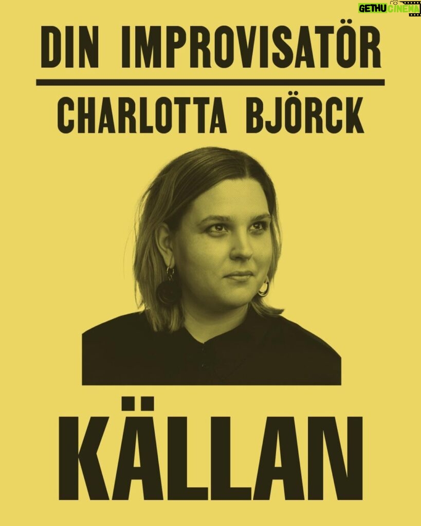 Charlotta Björck Instagram - KÄLLAN 4 life hashtag din improvisatör Foto: Helena Pataki Grafik: Maria Johnsson