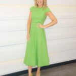 Charlotte Hawkins Instagram - Friday! 💚 📸 @kenmckayphoto #gmb #goodmorningbritain #greendress