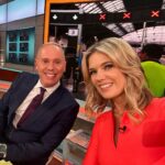 Charlotte Hawkins Instagram - Wrapping up the week on @gmb, it’s been a great couple of days presenting with the lovely @robrinder! I am hoping to channel some sun for the weekend with this dress….😎🙏😂 #gmb #goodmorningbritain