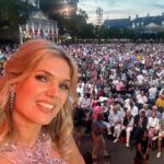 Charlotte Hawkins Instagram - Always such a special time in Maastricht hosting @andrerieu’s concert for cinemas - ‘Love is All Around’ is out this weekend, in more than 500 cinemas around the country! ❤️ Dress @veniinfantino #andreincinemas #andrerieu #loveisallaround