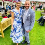 Charlotte Hawkins Instagram - Ladies Day at @yorkraces! What a brilliant day, I loved being back with the @itvracing team.. & of course the fabulous @markheyesstylist! We chatted to so many lovely racegoers who were all having such a special day. And I love it when an outfit comes together.. with local Yorkshire designers @rhoadesfashion & @georgedurdy to thank! Plus @sophierosekirkwood & @emmaacopee for top-notch styling. And I must give a mention to the stunning @racheljacksonjewellery earrings - hard to get a photo of, but a perfect match for the hat! You can see all the team back on @itv tomorrow with the action, & I’ll see you back on @gmb tomorrow morning bright & early from 6am.. 😁 #york #yorkraces #ladiesday #yorkladiesday #yorkracecourse #millinery #hats #printdress #localfashion #supportlocal #itv #itvracing
