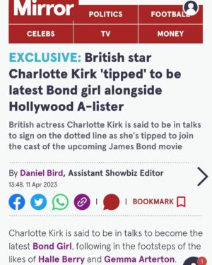 Charlotte Kirk Instagram - You know what they say about rumours….
.
.
.
.
.
.
#bondgirl #newbond #jamesbond #jamesbond007 #charlottekirk #charlottekirkofficial #actress #swimsuit #poolshot #swimsuit #britishaccent #bondmovie #actress #behindthescenes #love #greatful