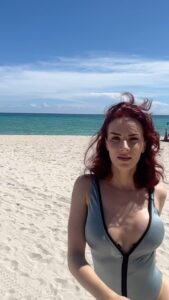 Charlotte Kirk Instagram - #nofucksgiven 💥 . . . . . . #goals #beyourself #beyou #style #fashion #motivation #lady #beachlife #miamivibes #charlottekirk #charlottekirkofficial #actresslife #womenempowerment #womensupportingwomen #women #redhair #instagood #video #reels #reelsinstagram #gratitude #selflove #nofucksgiven