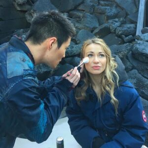 Chelsey Reist Instagram - wild about this guy so let’s shout out to him on his bday!
my on screen love, life and loss. 
my off screen buddy during the wildest five season ride. 
a present heart in our scenes and a quirky one off set. 
the most supportive acting partner allowing for moments that i will always cherish. 
to a very talented man who will mean the world to me until this world ends, once again. hopefully next time no one gets floated. 
love ya, Chris. 
the happiest of birthdays to you, my friend!

lemme know if that flip phone of yours ever let’s you see this, ya?

#greenisgood @christopher.john.larkin #marper #montygreen #the100 
check out his album #thehappiestalbumevermade on @spotify