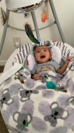 Cherie Jimenez Instagram - 2 Months of this beautiful new life with our little firebird ☀️❤️‍🔥 Phoenix