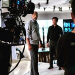 Chin Han Instagram - #tbt With the towering #dwaynejohnson in a towering #Skyscraper #bts #intheheights #therock directed by #rawsonthurber cinematography by legend #robertelswitt #universalstudios