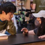 Chin Han Instagram - Lucy Liu in da house, literally 🙏 directing Episode 6 Repost from @lucyliu • Rapping or directing? Clearly I gesticulate a lot when I direct! Beaming with pride to be part of this ground breaking new series with this top notch cast, crew and creatives. All episodes of American Born Chinese now on Disney+. #AmericanBornChinese @ambornchinese