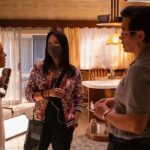Chin Han Instagram - Lucy Liu in da house, literally 🙏 directing Episode 6 Repost from @lucyliu • Rapping or directing? Clearly I gesticulate a lot when I direct! Beaming with pride to be part of this ground breaking new series with this top notch cast, crew and creatives. All episodes of American Born Chinese now on Disney+. #AmericanBornChinese @ambornchinese