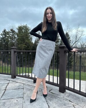 Chloe Lukasiak Instagram - Now that I’ve graduated I need to curate a proper wardrobe for adulting which is why I’ve been shopping at @motf_official 🫢 I’m wearing MOTF cashmere & wool collection FW23 @motf_official & you can use my discount code ‘chloeluk15’ for 15% off 🫶🏻 #woolbyMOTF #cashmerebyMOTF #MOTFpartner 

I’m wearing:
Cashmere wool-blend flare sleeve sweater (sz2306277914481118) with faux leather reptile skirt (sz2306297324289932)

100% cashmere sweater (sz2307198670992660) with button detail suit pants (sz2308048769128375)

Wool-blend lace cuff sweater (sz2306092267989797) with wool-blend herringbone skirt (sz2308082544185145)

You can shop all of these products at shopmotf.com (http://shopmotf.com/)(US) & SHEIN.COM (GLOBAL) ✨