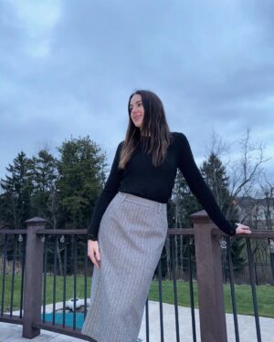 Chloe Lukasiak Instagram - Now that I’ve graduated I need to curate a proper wardrobe for adulting which is why I’ve been shopping at @motf_official 🫢 I’m wearing MOTF cashmere & wool collection FW23 @motf_official & you can use my discount code ‘chloeluk15’ for 15% off 🫶🏻 #woolbyMOTF #cashmerebyMOTF #MOTFpartner 

I’m wearing:
Cashmere wool-blend flare sleeve sweater (sz2306277914481118) with faux leather reptile skirt (sz2306297324289932)

100% cashmere sweater (sz2307198670992660) with button detail suit pants (sz2308048769128375)

Wool-blend lace cuff sweater (sz2306092267989797) with wool-blend herringbone skirt (sz2308082544185145)

You can shop all of these products at shopmotf.com (http://shopmotf.com/)(US) & SHEIN.COM (GLOBAL) ✨
