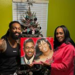 Chris Bey Instagram - Was commissioned to do a portrait of @impactwrestling Pro Wrestler @dashingchrisbey’s late Grandfather for his lovely Mother for Christmas. Glad she loves it brother. 🙏🏽💪🏽 I appreciate the kind words from your Queen 🙌🏽💯 #HappyHolidays . 🎨: @dopeartbykingh #DopeArtByKingH 🎶: “Miss You X A Million”- #ChrisBey @dashingchrisbey . . #commissionedart #timelapseart #dashingchrisbey #missyouxamillion #16x20 #merrychristmas #impactwrestling #tnaimpactwrestling #bulletclub