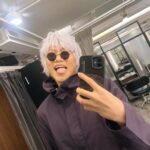 Chris Chiu Instagram - 我復活囉～！！哈哈哈哈 Happy Halloween🔥🔥 😎😎😎 去吃碗牛肉麵可以吧😂😂 #五條悟 #萬聖節