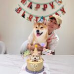 Chris Chiu Instagram - 祝我們生日快樂🎂 @momojiang1010 #1010 #阿Mo兩歲