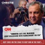 Chris Christie Instagram - Voters need more information, not less. That’s why I agreed to go one-on-one with Vivek Ramaswamy on Fox News. But Trump allies in the RNC put an end to it. They’re silencing real conversation, and now Trump is even calling on the RNC to cancel debates. Nothing new… Party bosses doing everything possible to keep Trump in power. We can stop them. Be a part of the team that puts an end to Trump TODAY. Chip in $1: https://secure.winred.com/chris-christie-for-president/donate-debate-70k-1004-2