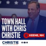 Chris Christie Instagram - I’ll be bringing the heat tomorrow night at the debate, and then heading out to New Hampshire for a town hall this Friday. I’m sure Donald Trump will keep hiding in his Bedminster Basement. Join us in Keene or tune in to our live stream this Friday: https://bit.ly/christie_th_0929