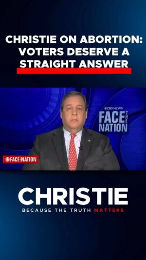 Chris Christie Instagram - Voters deserve a straight answer, which is why I’ve consistently said I would not sign a six-week abortion ban. We fought for 50 years to put these decisions back in the hands of the people and that’s where they should stay.