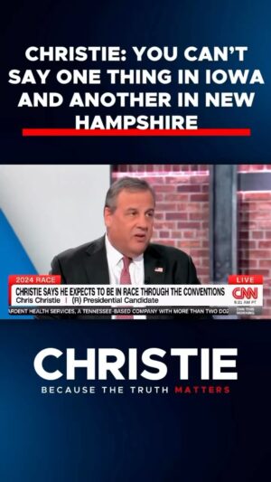 Chris Christie Instagram - While other candidates will say one thing in Iowa and another in New Hampshire, I will not play politics.

As president, I would not sign a six-week national abortion ban.
