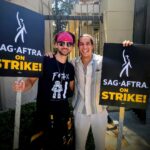 Chris Lamica Instagram – Picketing in solidarity with the writers and actors all across the country, as a proud member of @sagaftra 

Slide 1: Chopping it up with the homie @benanorris 

Slide 2: In action (Video credit: Barry King)

Slide 3: ✊🏻✊🏻✊🏻

#sagaftra #sagaftrastrong #sagaftrastrike Warner Brother Studios