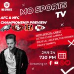 Chris Lamica Instagram - Tune in tonight as MoSports TV is joined by the man himself @chrislamica🔥 Chris joins the crew tonight at 7:30 to discuss his athletic experience, acting career, and any questions YOU the viewer may have👀 Catch us live through the link in our bio🎬